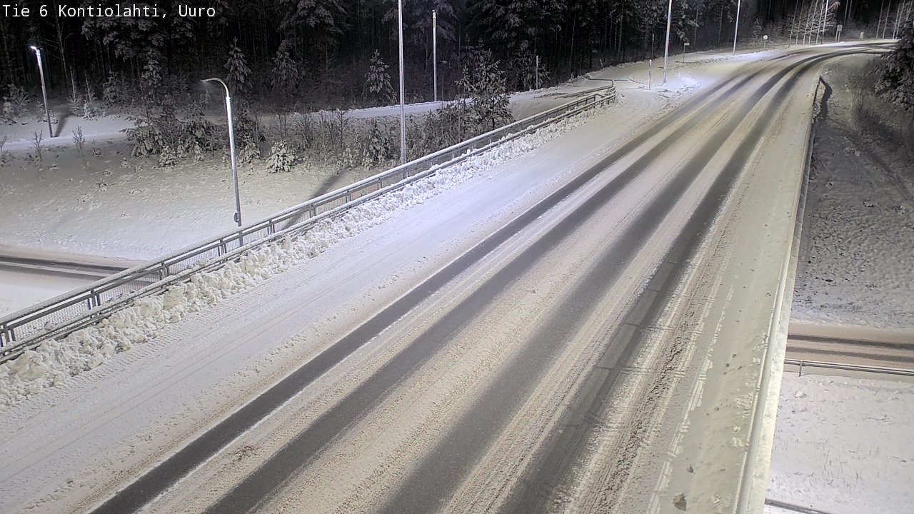 Weather Camera Image Väg 6 Kontiolax, Uuro, Kontiolahti, Pohjois-Karjala