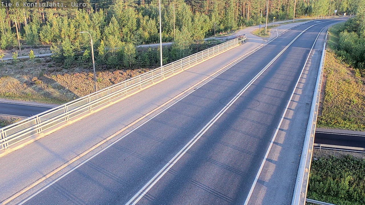 Weather Camera Image Road 6 Kontiolahti, Uuro, Kontiolahti, Pohjois-Karjala