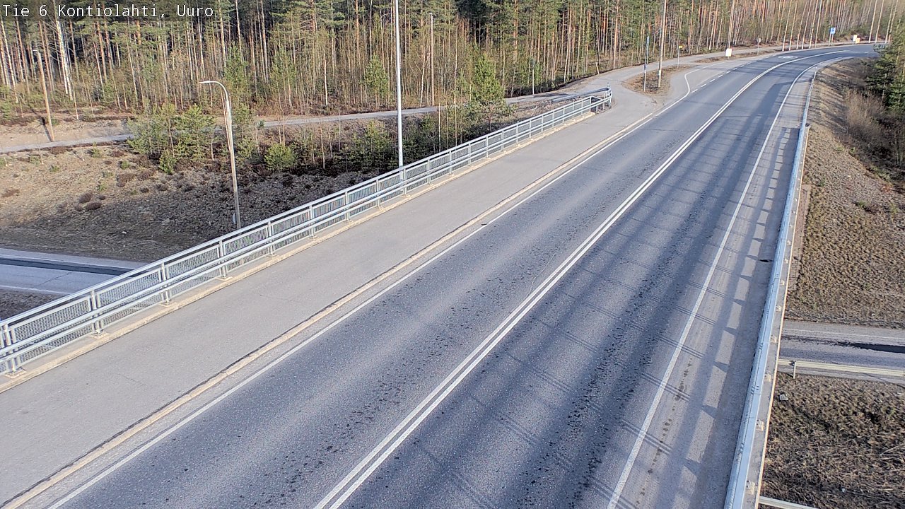 Weather Camera Image Road 6 Kontiolahti, Uuro, Kontiolahti, Pohjois-Karjala