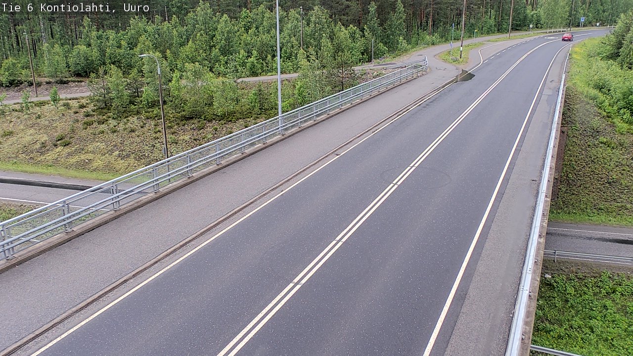 Weather Camera Image Väg 6 Kontiolax, Uuro, Kontiolahti, Pohjois-Karjala