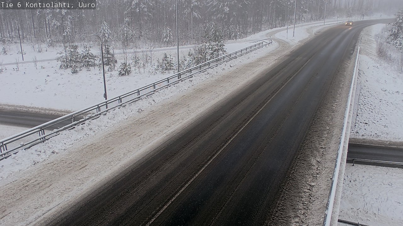 Weather Camera Image Väg 6 Kontiolax, Uuro, Kontiolahti, Pohjois-Karjala