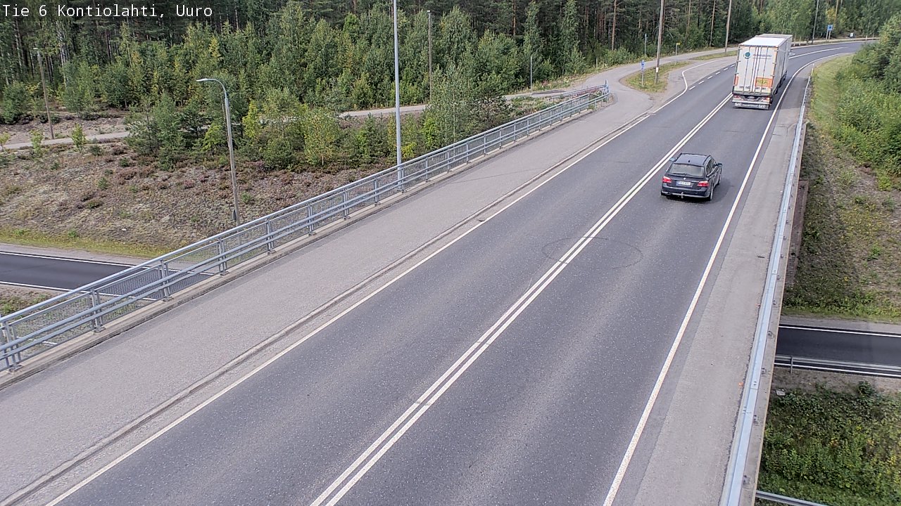 Weather Camera Image Väg 6 Kontiolax, Uuro, Kontiolahti, Pohjois-Karjala