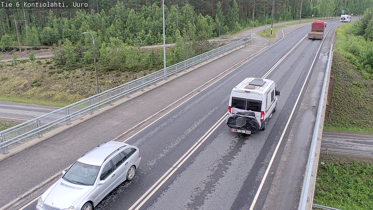 Weather Camera Image Väg 6 Kontiolax, Uuro, Kontiolahti, Pohjois-Karjala
