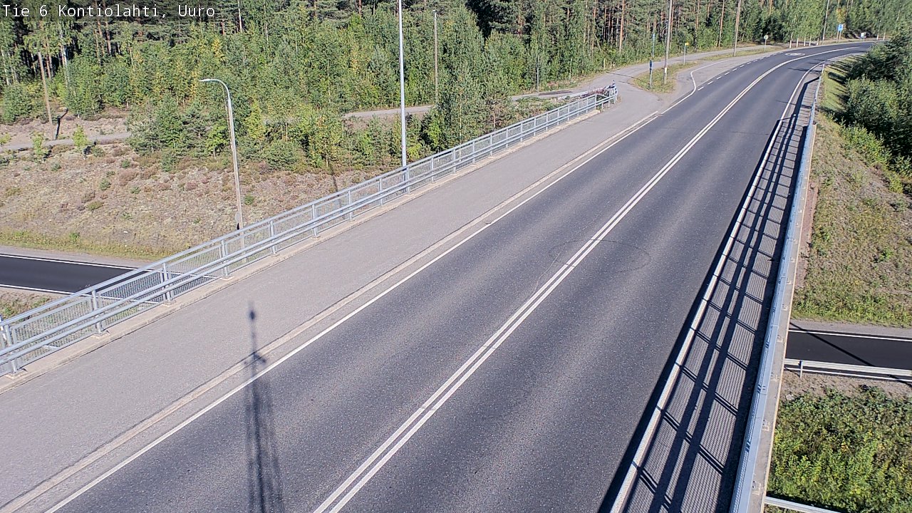 Weather Camera Image Road 6 Kontiolahti, Uuro, Kontiolahti, Pohjois-Karjala