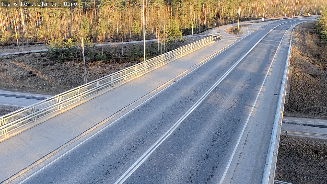 Weather Camera Image Road 6 Kontiolahti, Uuro, Kontiolahti, Pohjois-Karjala