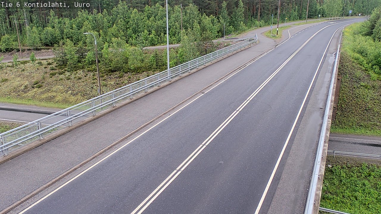 Weather Camera Image Väg 6 Kontiolax, Uuro, Kontiolahti, Pohjois-Karjala