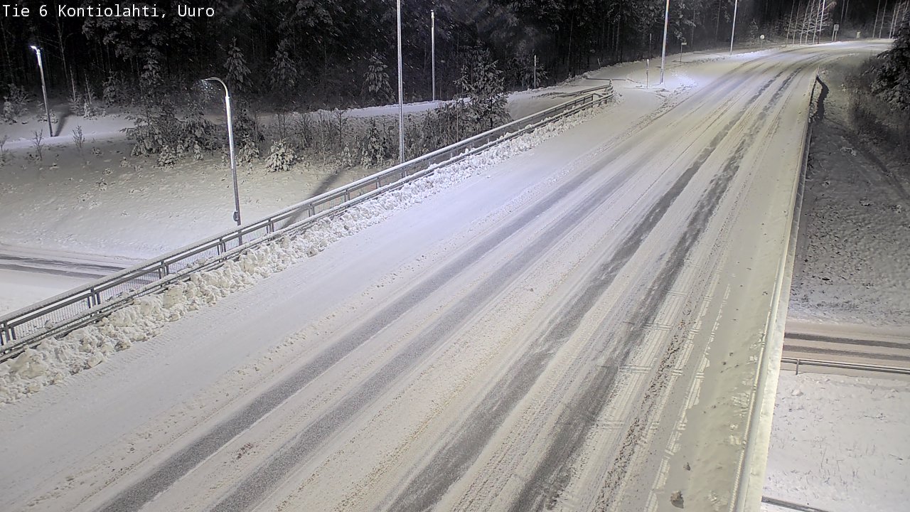 Weather Camera Image Väg 6 Kontiolax, Uuro, Kontiolahti, Pohjois-Karjala