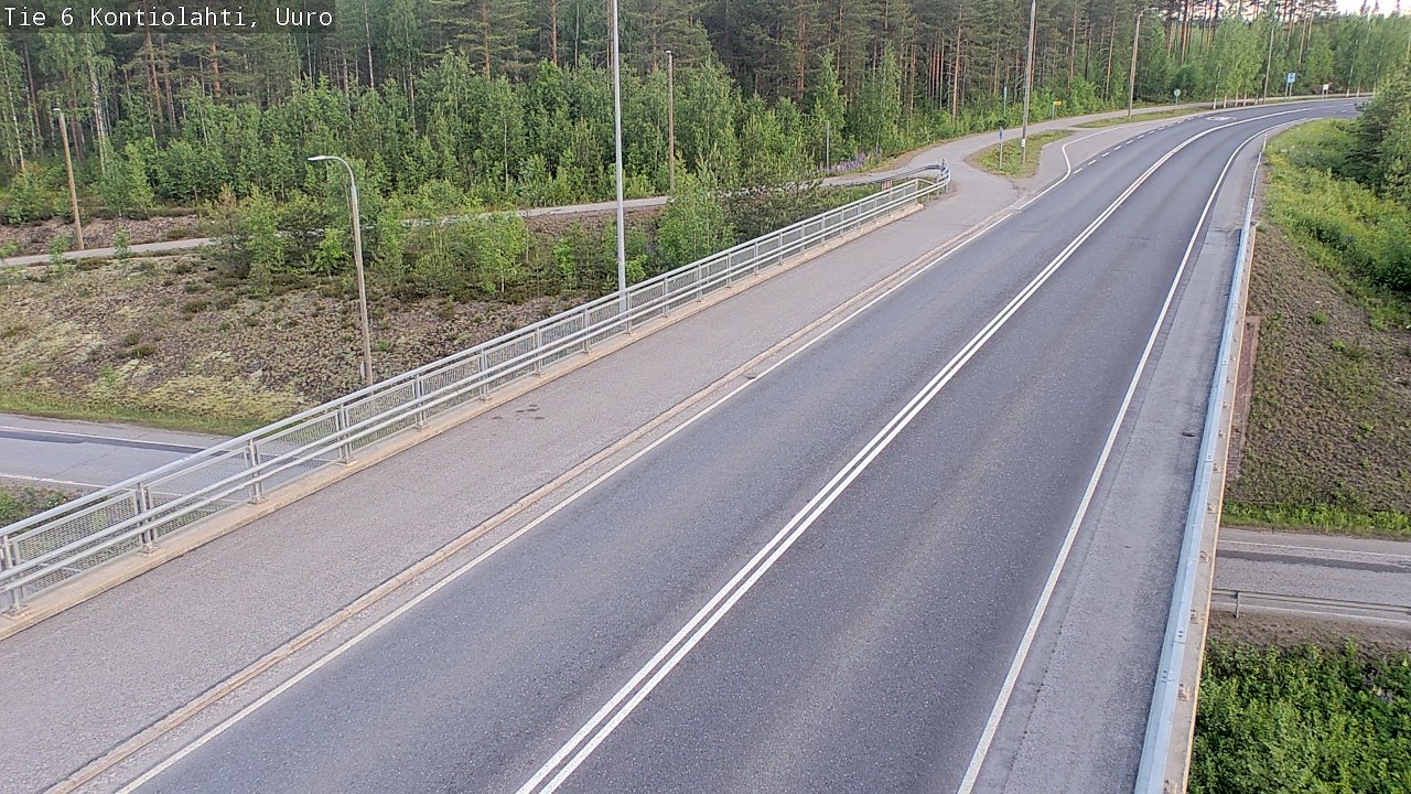 Weather Camera Image Road 6 Kontiolahti, Uuro, Kontiolahti, Pohjois-Karjala