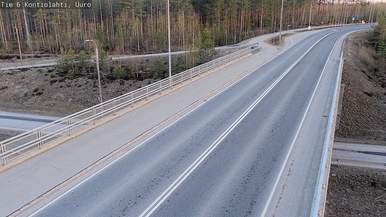 Weather Camera Image Road 6 Kontiolahti, Uuro, Kontiolahti, Pohjois-Karjala