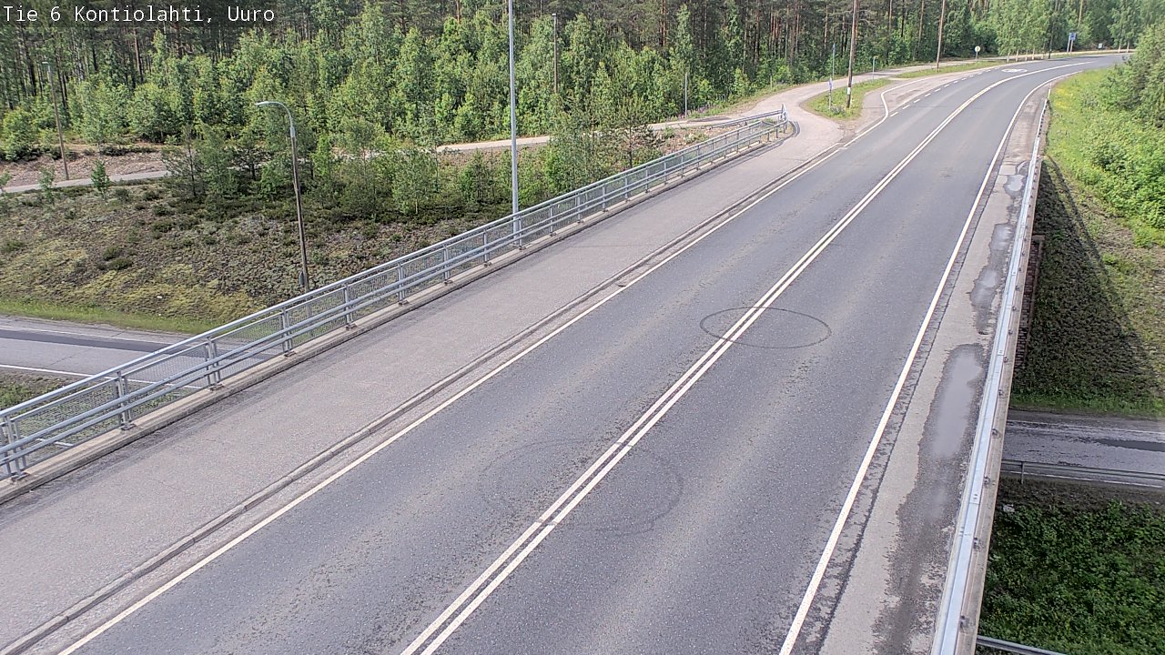 Weather Camera Image Väg 6 Kontiolax, Uuro, Kontiolahti, Pohjois-Karjala