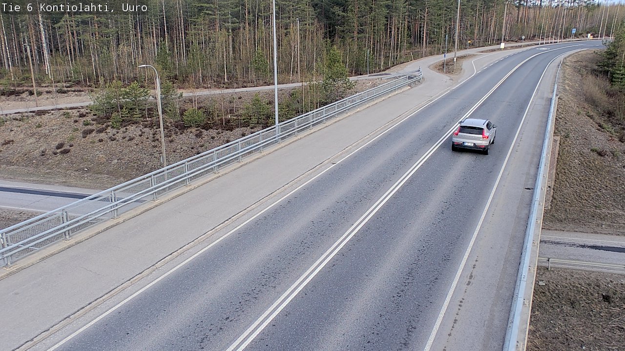 Weather Camera Image Road 6 Kontiolahti, Uuro, Kontiolahti, Pohjois-Karjala