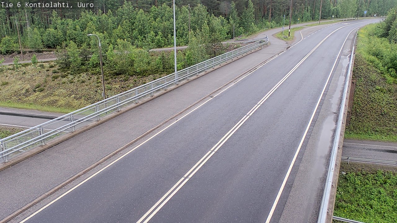 Weather Camera Image Väg 6 Kontiolax, Uuro, Kontiolahti, Pohjois-Karjala