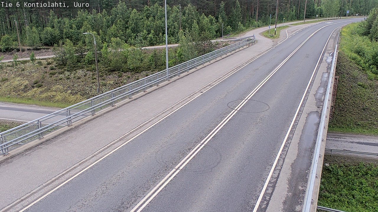 Weather Camera Image Väg 6 Kontiolax, Uuro, Kontiolahti, Pohjois-Karjala