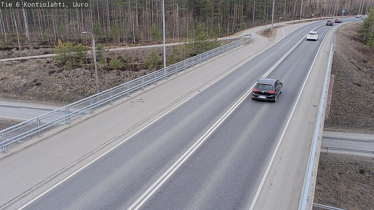 Weather Camera Image Väg 6 Kontiolax, Uuro, Kontiolahti, Pohjois-Karjala