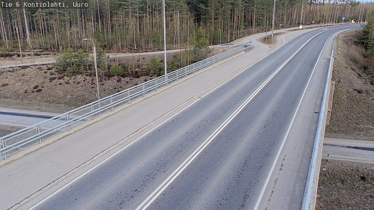 Weather Camera Image Road 6 Kontiolahti, Uuro, Kontiolahti, Pohjois-Karjala