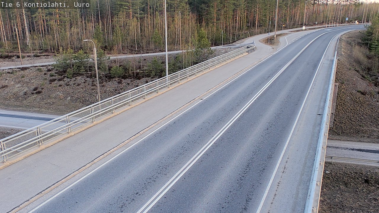 Weather Camera Image Road 6 Kontiolahti, Uuro, Kontiolahti, Pohjois-Karjala