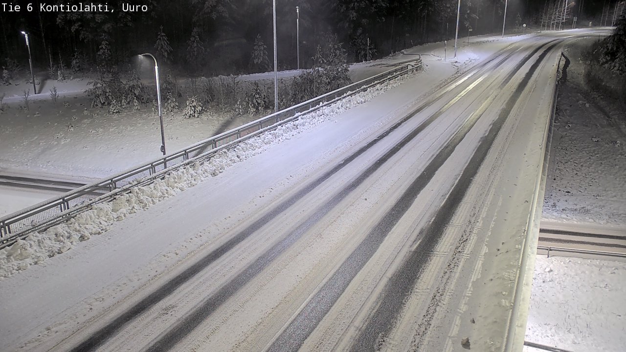 Weather Camera Image Väg 6 Kontiolax, Uuro, Kontiolahti, Pohjois-Karjala