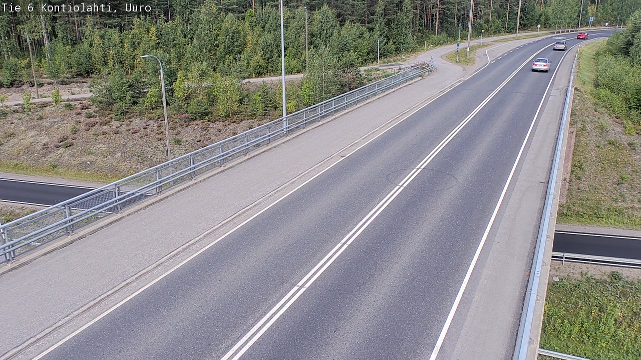 Weather Camera Image Road 6 Kontiolahti, Uuro, Kontiolahti, Pohjois-Karjala