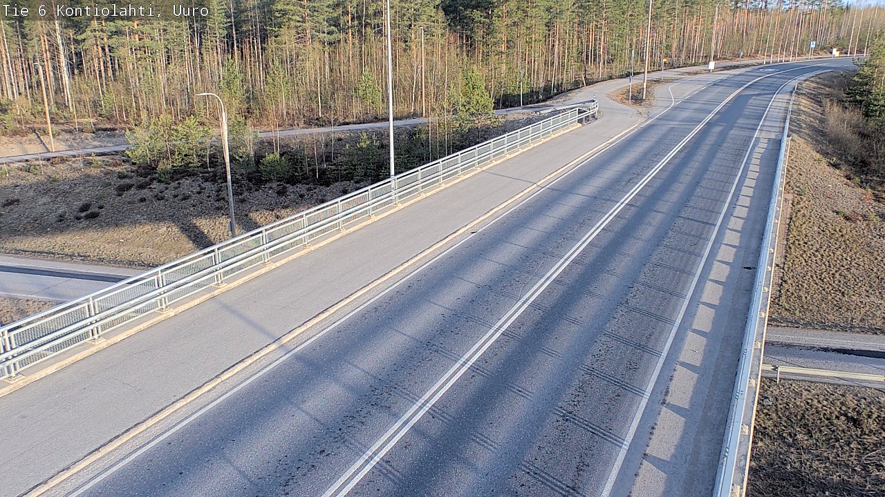 Weather Camera Image Road 6 Kontiolahti, Uuro, Kontiolahti, Pohjois-Karjala