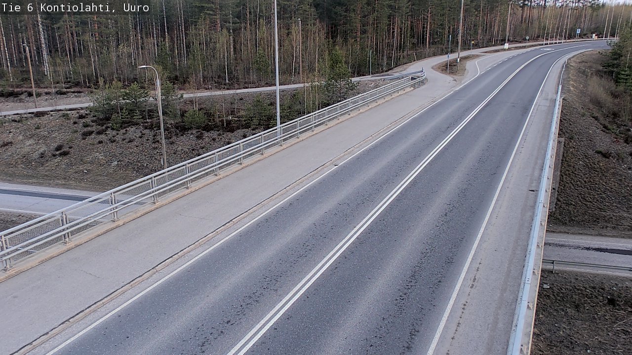 Weather Camera Image Road 6 Kontiolahti, Uuro, Kontiolahti, Pohjois-Karjala
