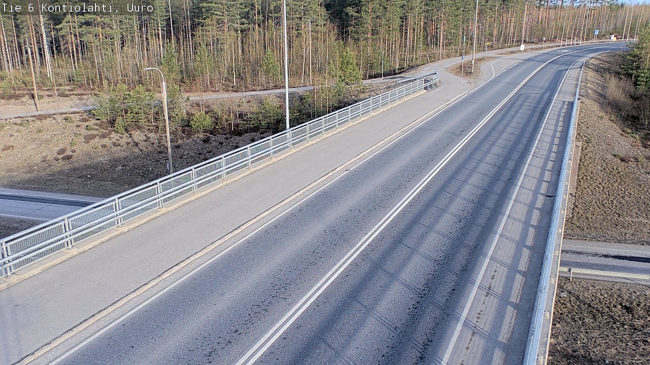 Weather Camera Image Road 6 Kontiolahti, Uuro, Kontiolahti, Pohjois-Karjala
