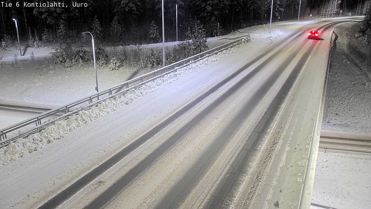 Weather Camera Image Väg 6 Kontiolax, Uuro, Kontiolahti, Pohjois-Karjala