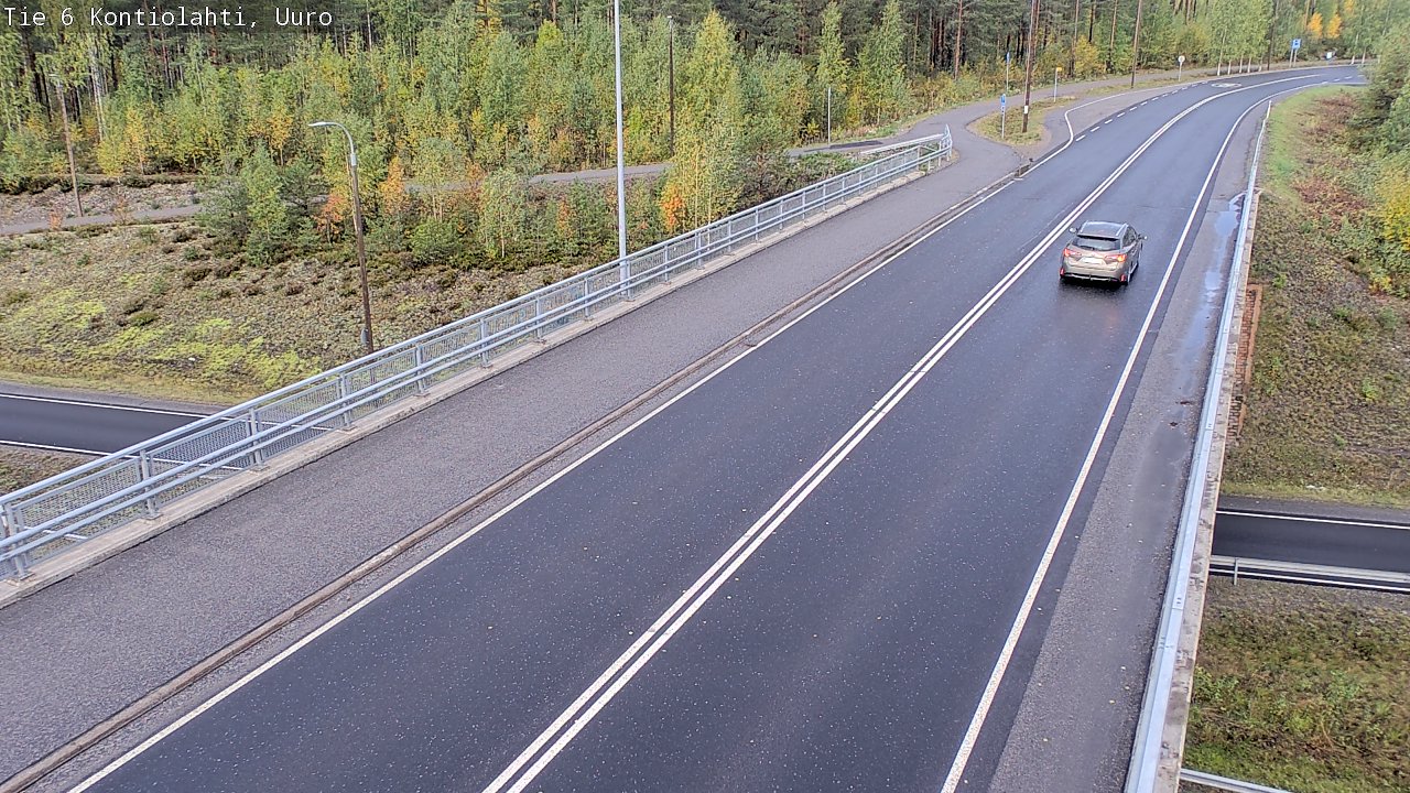 Weather Camera Image Road 6 Kontiolahti, Uuro, Kontiolahti, Pohjois-Karjala