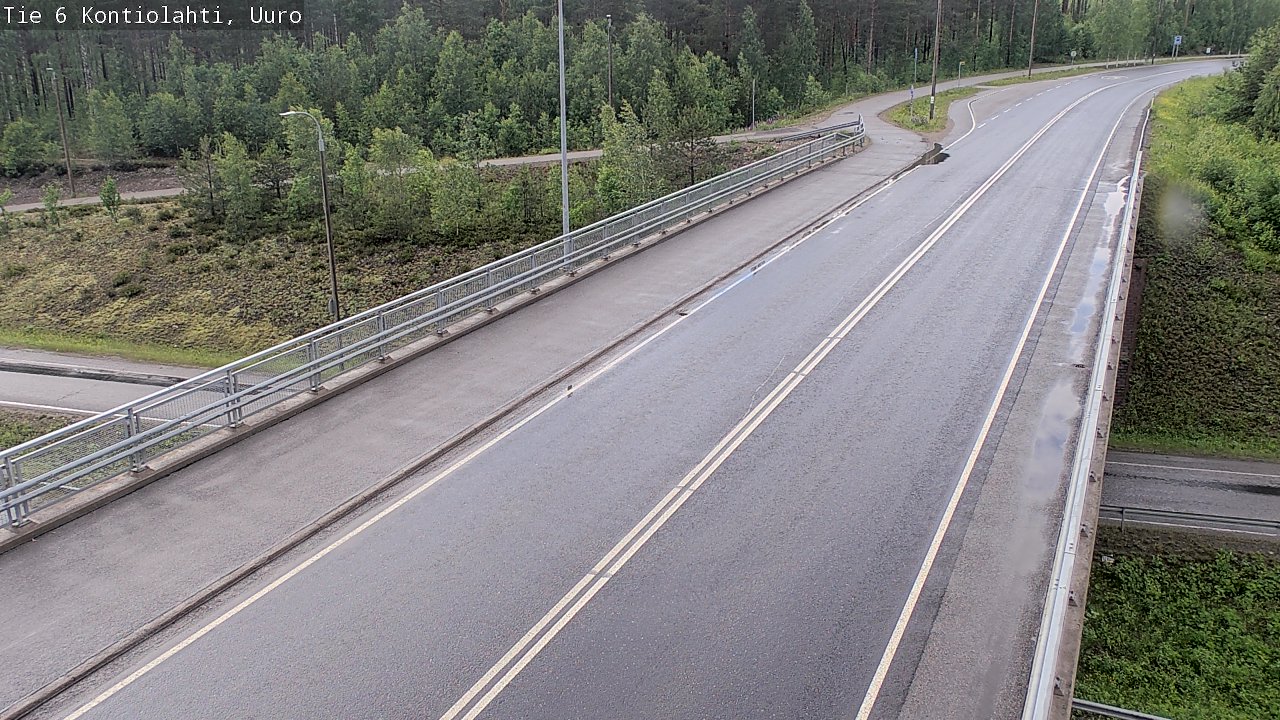 Weather Camera Image Road 6 Kontiolahti, Uuro, Kontiolahti, Pohjois-Karjala