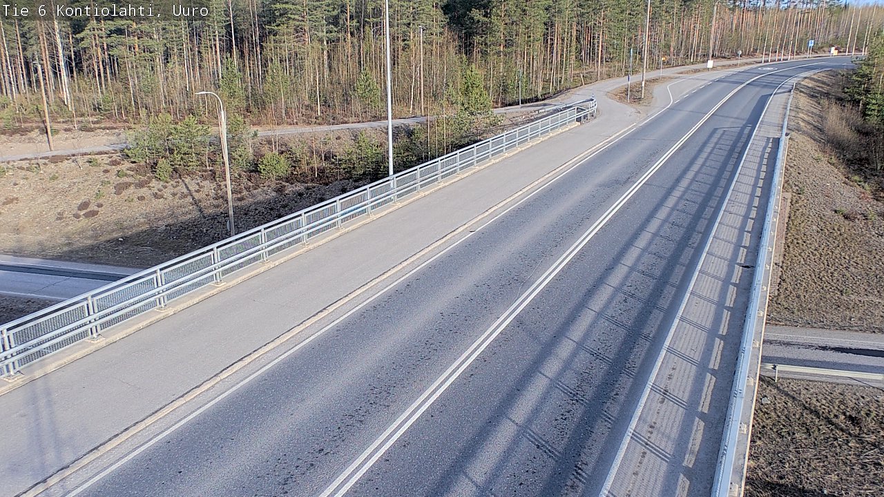 Weather Camera Image Road 6 Kontiolahti, Uuro, Kontiolahti, Pohjois-Karjala