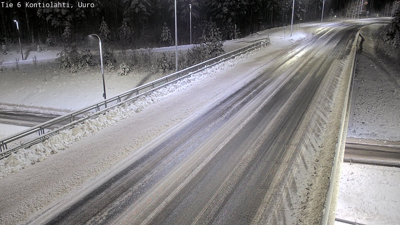 Weather Camera Image Väg 6 Kontiolax, Uuro, Kontiolahti, Pohjois-Karjala