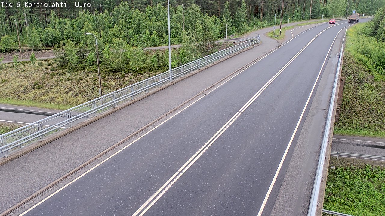 Weather Camera Image Väg 6 Kontiolax, Uuro, Kontiolahti, Pohjois-Karjala