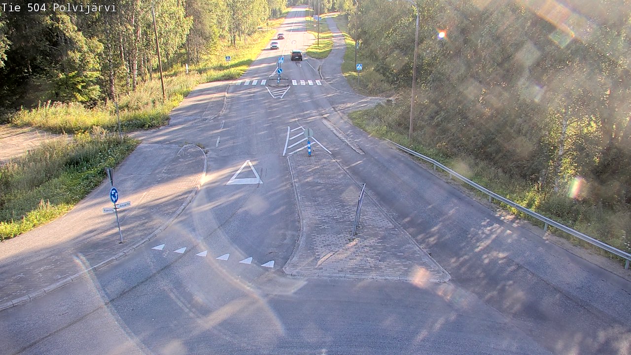 Weather Camera Image Väg 504 Polvijärvi, Polvijärvi, Pohjois-Karjala