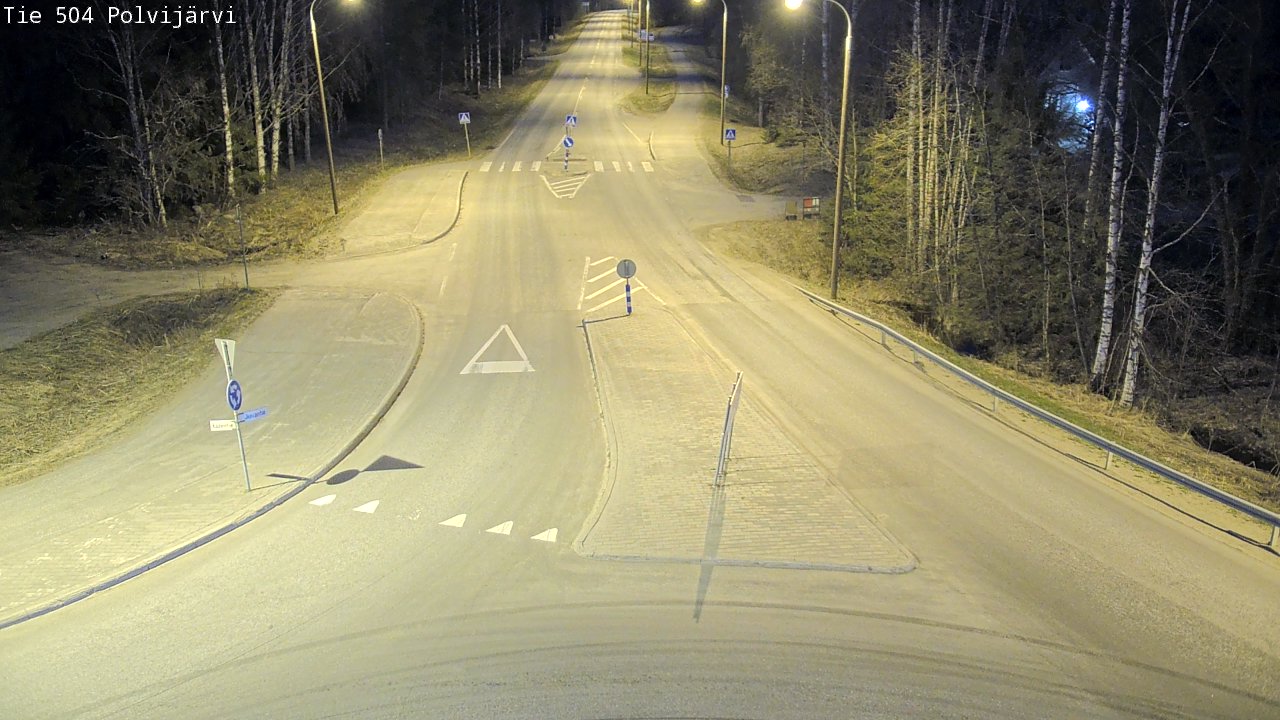 Weather Camera Image Road 504 Polvijärvi, Polvijärvi, Pohjois-Karjala
