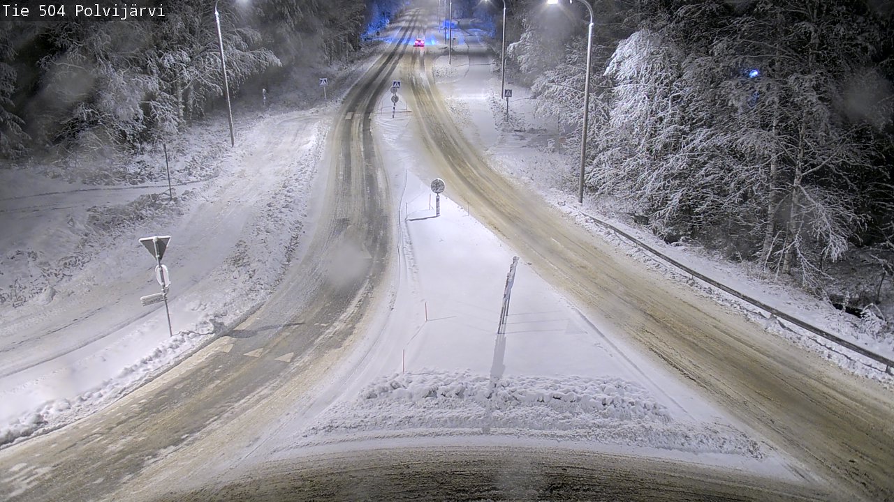 Weather Camera Image Väg 504 Polvijärvi, Polvijärvi, Pohjois-Karjala