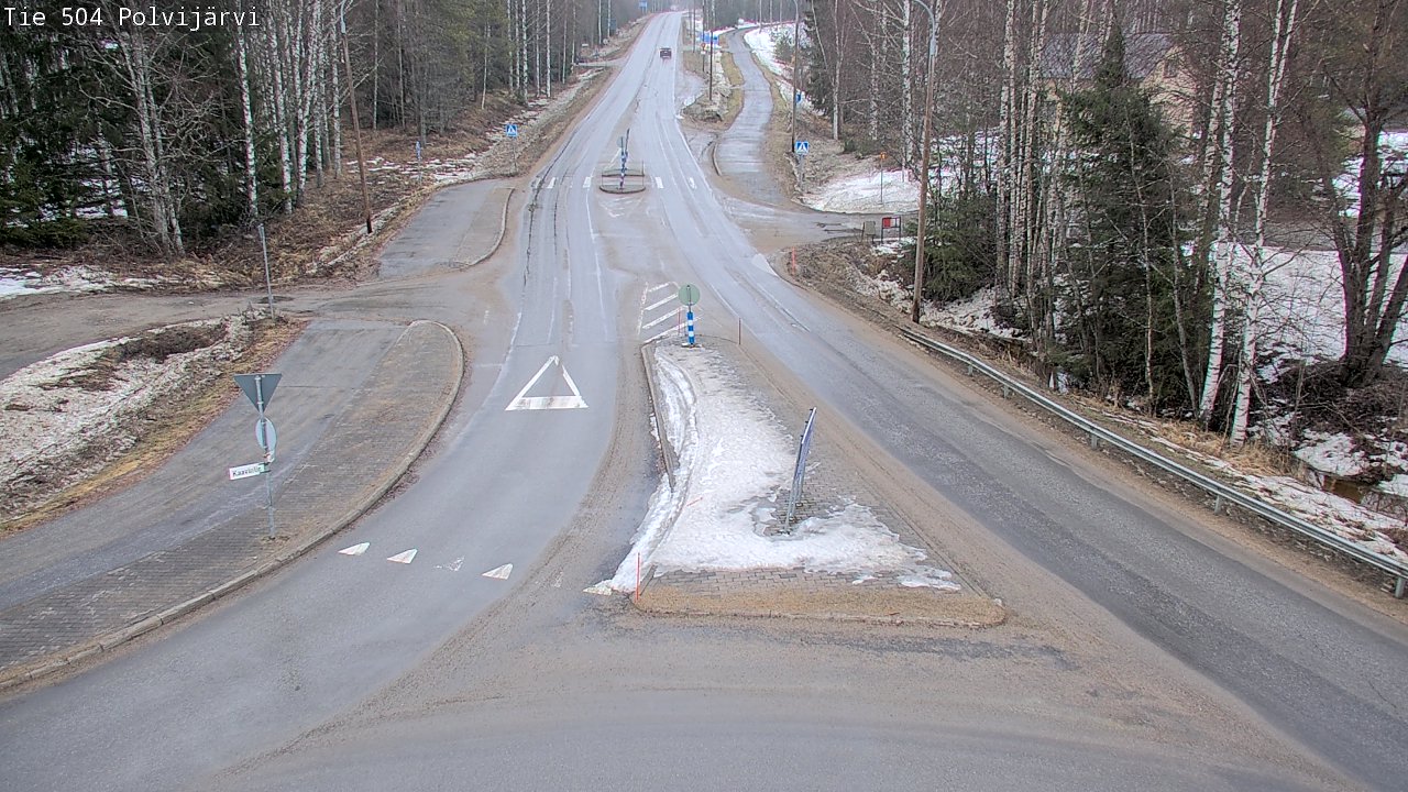 Weather Camera Image Road 504 Polvijärvi, Polvijärvi, Pohjois-Karjala