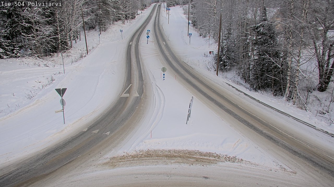 Weather Camera Image Road 504 Polvijärvi, Polvijärvi, Pohjois-Karjala