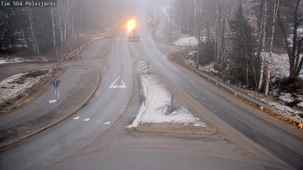 Weather Camera Image Road 504 Polvijärvi, Polvijärvi, Pohjois-Karjala