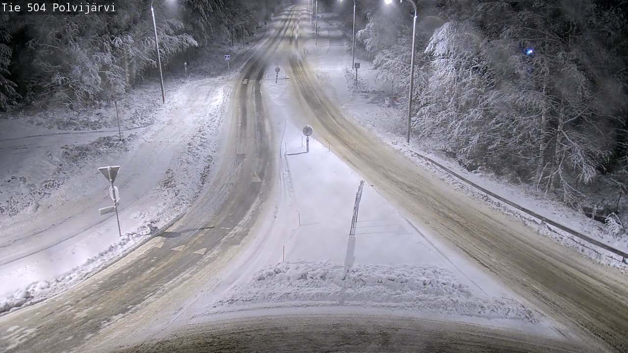 Weather Camera Image Väg 504 Polvijärvi, Polvijärvi, Pohjois-Karjala