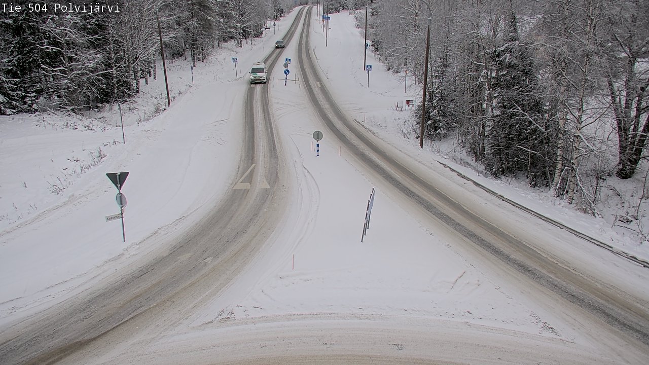 Weather Camera Image Road 504 Polvijärvi, Polvijärvi, Pohjois-Karjala