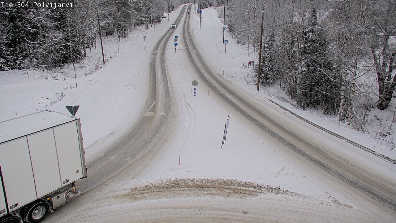 Weather Camera Image Road 504 Polvijärvi, Polvijärvi, Pohjois-Karjala