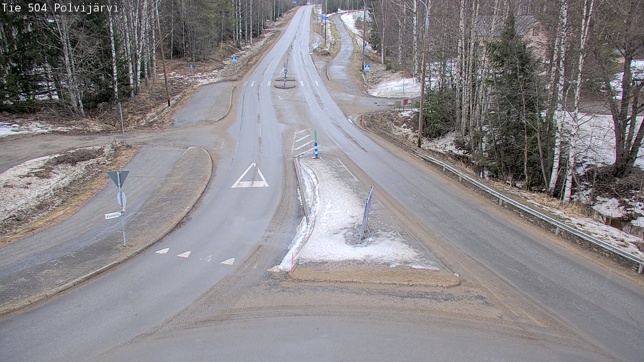 Weather Camera Image Väg 504 Polvijärvi, Polvijärvi, Pohjois-Karjala