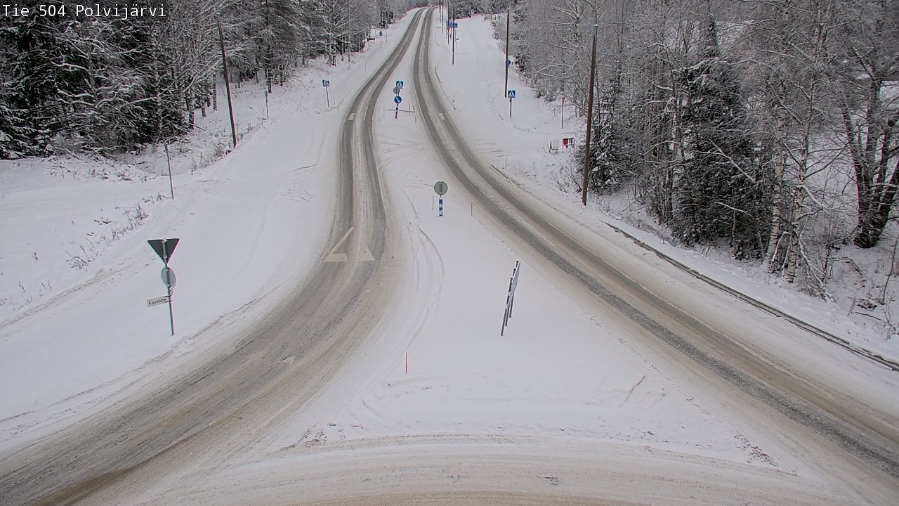 Weather Camera Image Road 504 Polvijärvi, Polvijärvi, Pohjois-Karjala