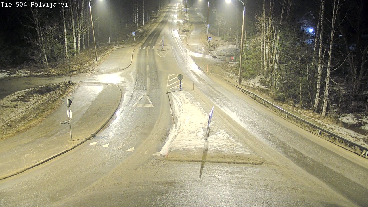 Weather Camera Image Road 504 Polvijärvi, Polvijärvi, Pohjois-Karjala