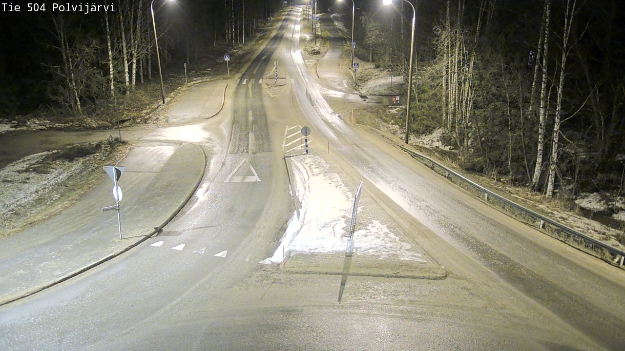 Weather Camera Image Road 504 Polvijärvi, Polvijärvi, Pohjois-Karjala
