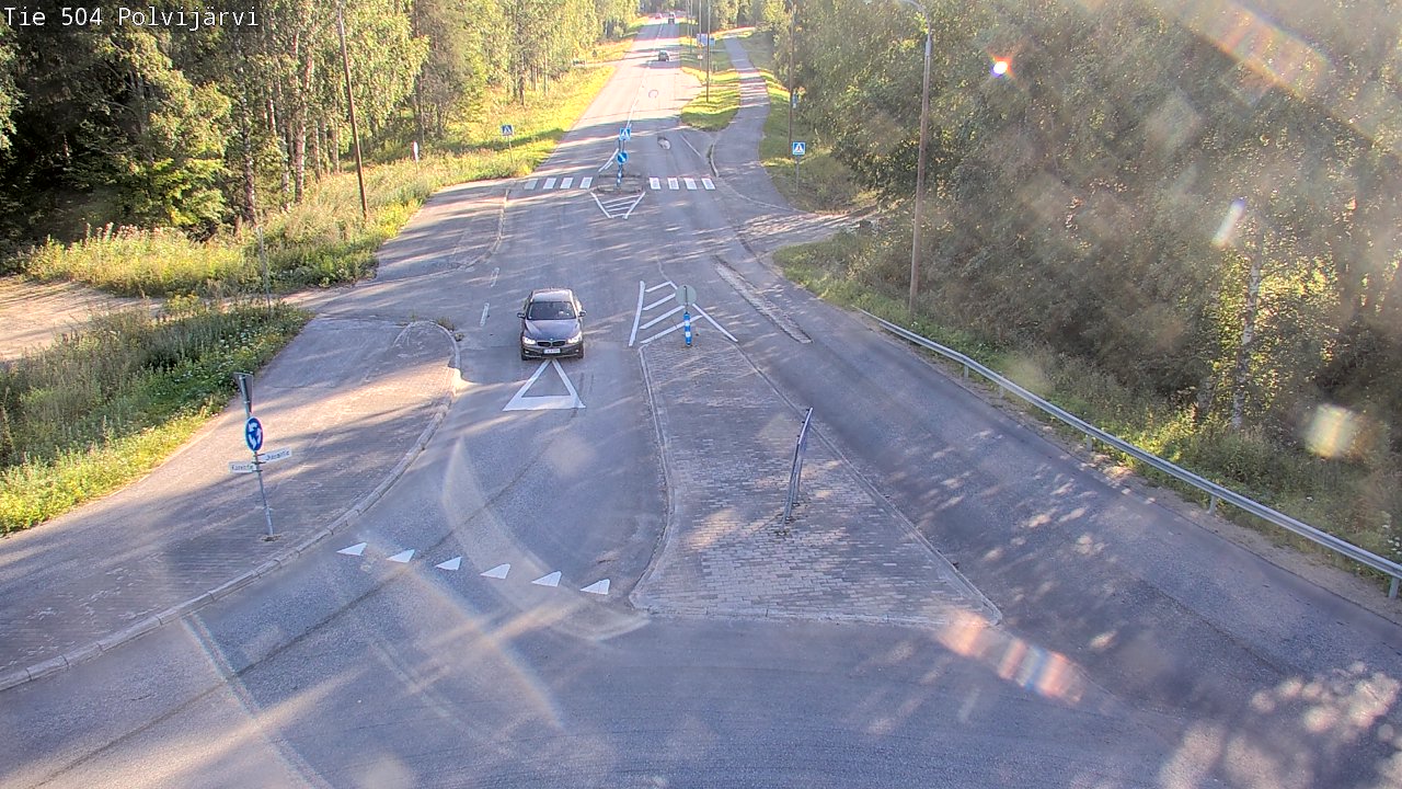 Weather Camera Image Väg 504 Polvijärvi, Polvijärvi, Pohjois-Karjala