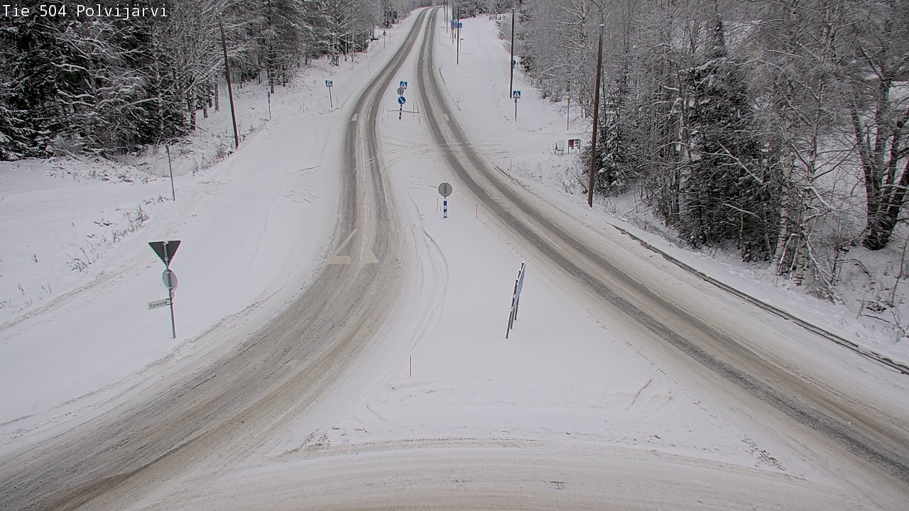Weather Camera Image Road 504 Polvijärvi, Polvijärvi, Pohjois-Karjala