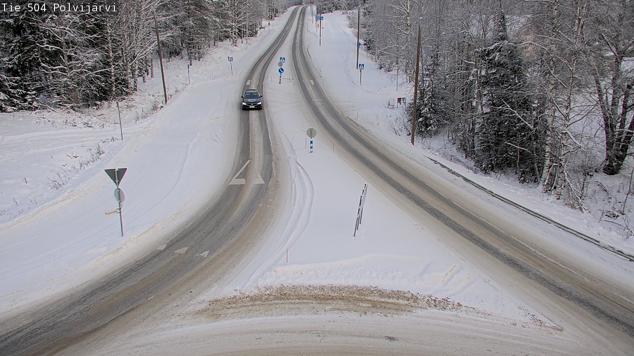 Weather Camera Image Road 504 Polvijärvi, Polvijärvi, Pohjois-Karjala