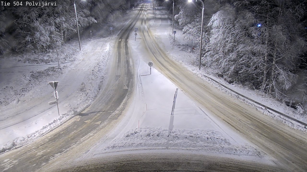 Weather Camera Image Väg 504 Polvijärvi, Polvijärvi, Pohjois-Karjala