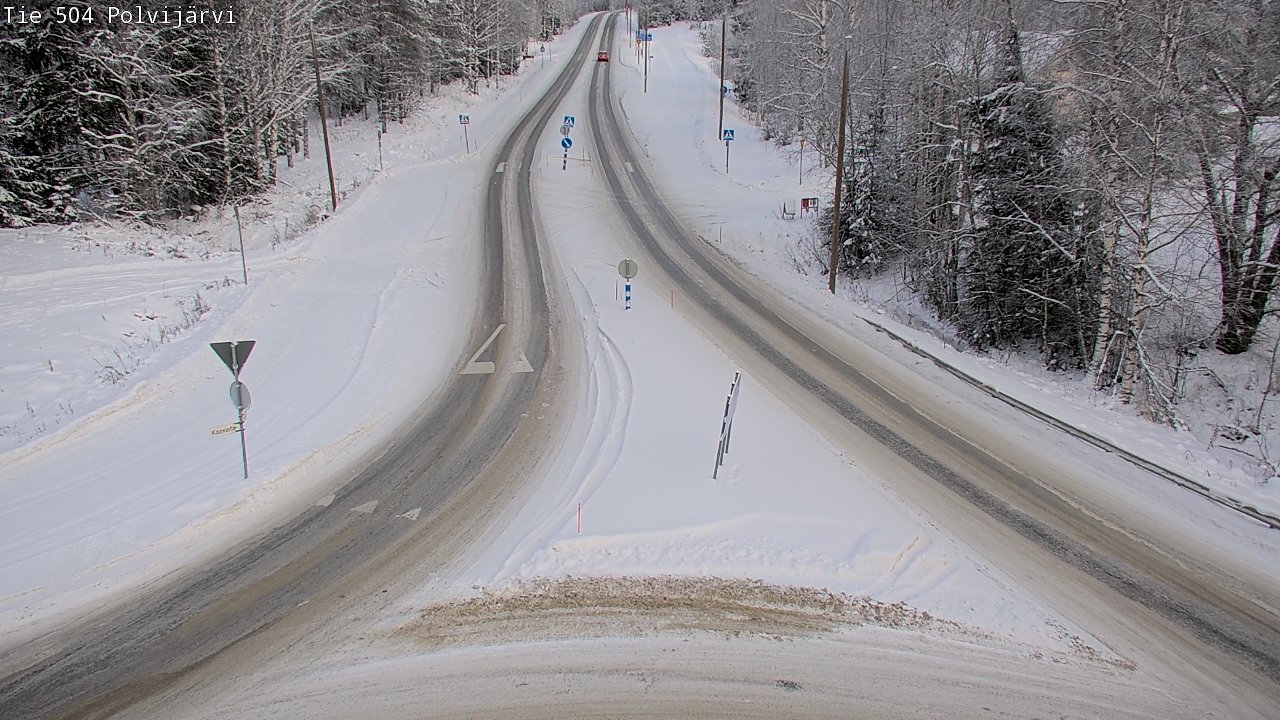 Weather Camera Image Road 504 Polvijärvi, Polvijärvi, Pohjois-Karjala
