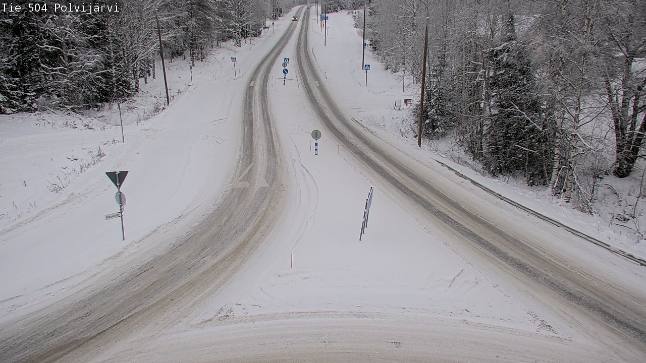 Weather Camera Image Road 504 Polvijärvi, Polvijärvi, Pohjois-Karjala
